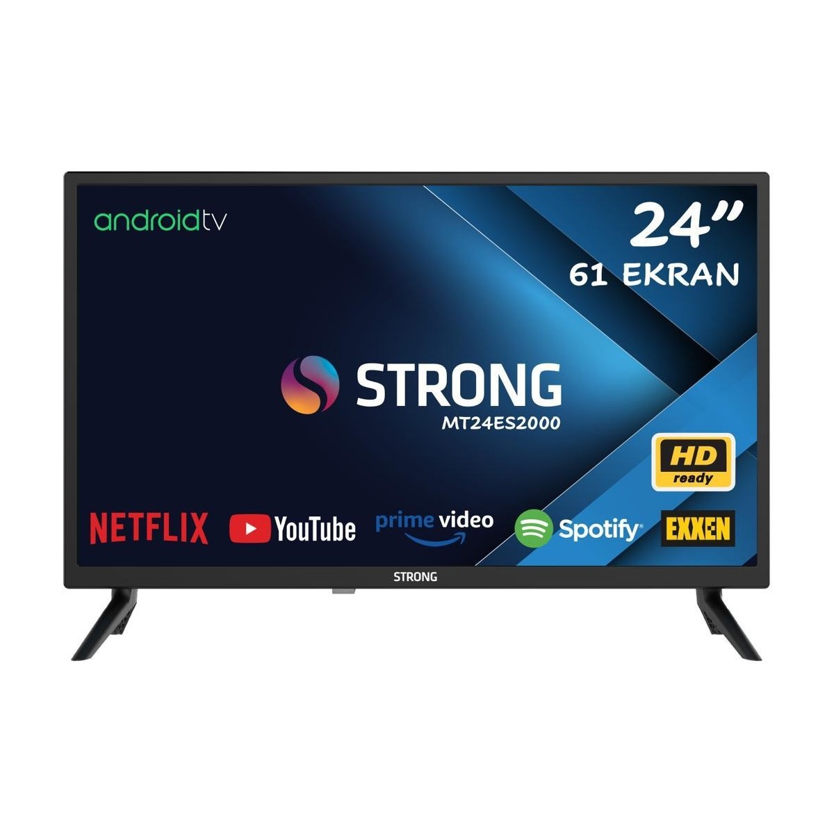110000417470737.jpg Strong MT24ES2000 24" 60 Ekran Dahili Uydu Alıcılı Full HD Smart LED TV - Görsel 1