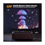 Vankyo Leisure 495W Android 4K Destekli 5g Wi-Fi + Bluetooth LCD LED Projeksiyon Cihazı - 220 Inç Yansıtma -Dolby Audio Hoparlör - Görsel 4