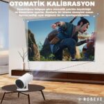 Robeve Mini Projeksiyon Taşınabilir Projeksiyon Cihazı Hd Projeksiyon Cihazı Android 11 Android Tv Projeksiyon Cihazı Ev Sinema Projeksiyon Akıllı Hoparlörlü Projeksiyon Wifi Bluetooth Taşınabilir - Görsel 3