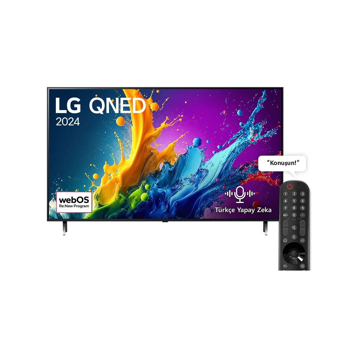 110000699982869.jpg LG 55QNED80T 55" 139 Ekran Uydu Alıcılı 4K Ultra HD Smart LED TV - Görsel 1