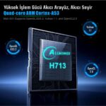Npo 4K ANDROID11 Bt5.0 Wifi 6 300ANSI Lümen Ios/android Taşınabilir Akıllı LED Projeksiyon HY320 - Görsel 4