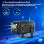 Npo 4K ANDROID11 Bt5.0 Wifi 6 300ANSI Lümen Ios/android Taşınabilir Akıllı LED Projeksiyon HY320 - Görsel 5