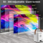 Ozmik Umiio Portable Video Projector 2.4/5g Wifi Bluetooth 1920 * 1080 Resolution Android Projector - Görsel 4