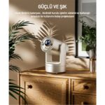 Robeve Kalobee Şarjlı Akıllı Mini Projektör Şarjlı Projeksiyon Cihazı - Android Kurulu, 4K/1080P Çözünürlük, Wifi 6, Bluetooth 5.0, Taşınabilir Kablosuz Ev Sineması Projektörü Akıllı Projeksiyon - Görsel 5