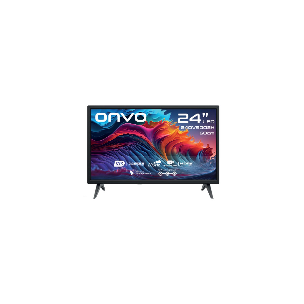 110000967822379.jpg Onvo 24OV5002H 24" 60 Ekran Uydu Alıcılı HD Ready LED TV - Görsel 1