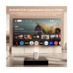 BYINTEK A15 Android 13 FullHD1080P Destekli  AutoFocus Wifi Bluetooth Akıllı Projeksiyon Cihazı - Görsel 3