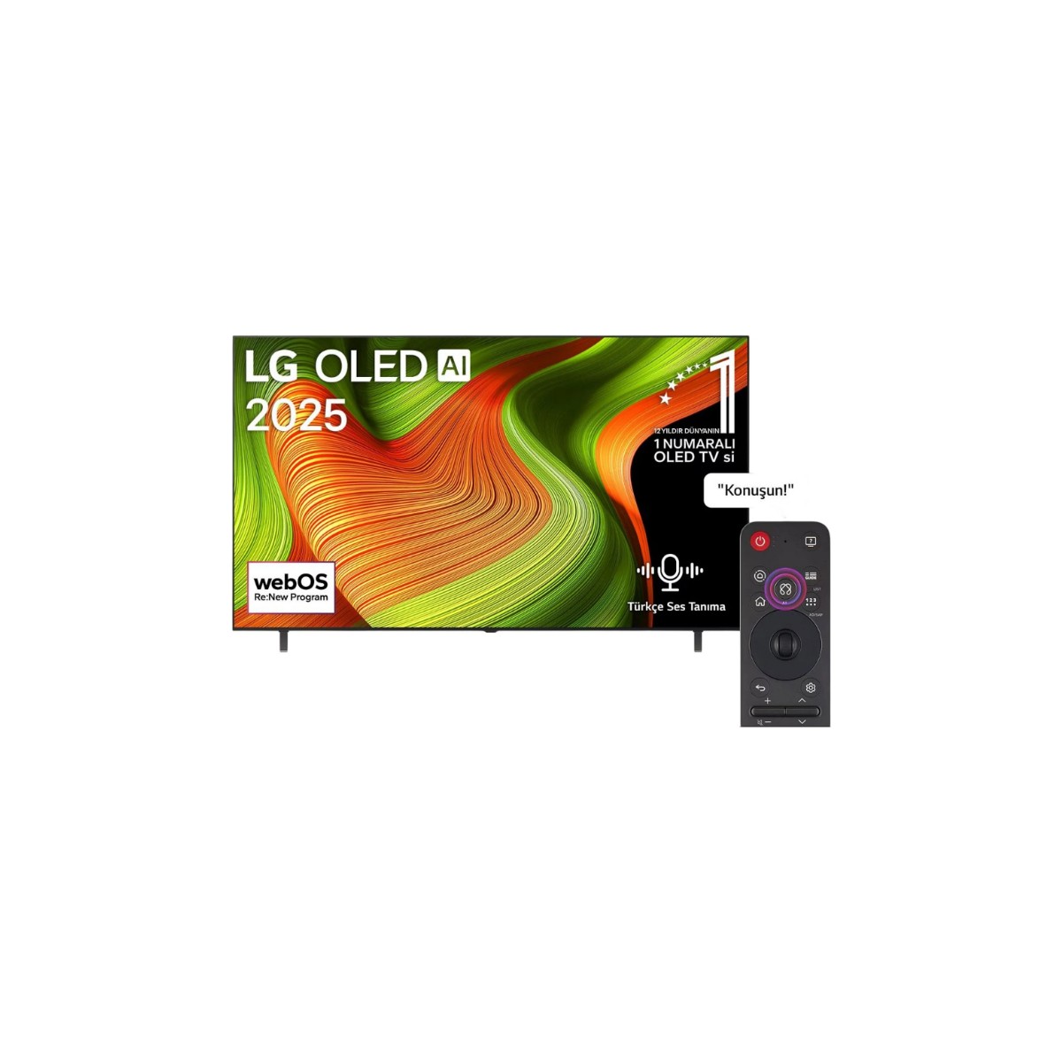 110001045106681.jpg LG OLED65B56LA 65'' 165 Ekran Uydu Alıcılı 4K Ultra HD Smart webOS OLED TV - Görsel 1