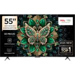 TCL 55C6K 55'' 139 Ekran Uydu Alıcılı 4K Ultra HD MiniLED Google TV