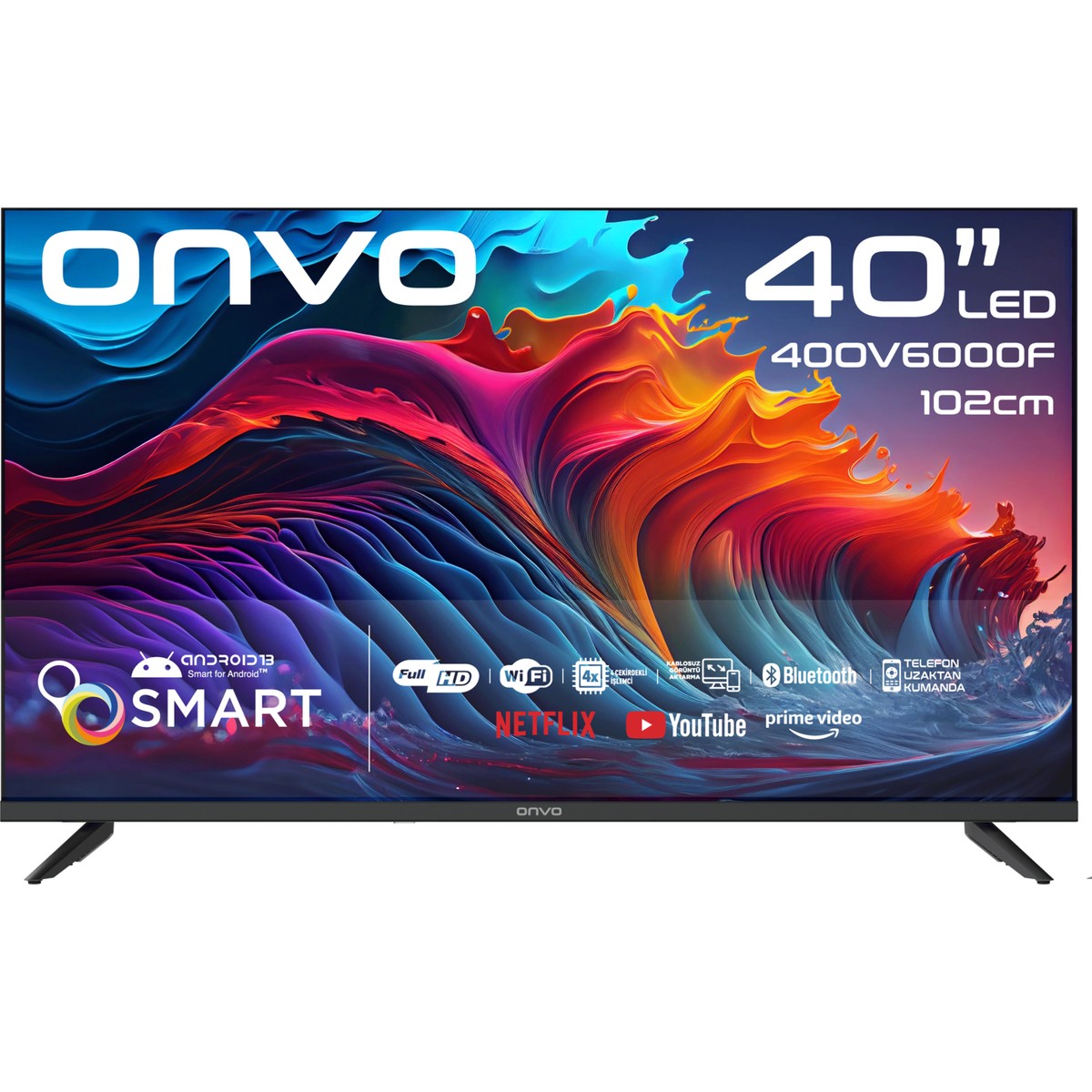 110001134478919.jpg Onvo 40OVF6000F 40" 102 Ekran Uydu Alıcılı Full HD Android Smart LED TV - Görsel 1