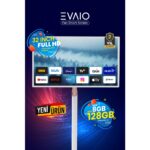 EVAİO Neo 32 Inç 80 Ekran HDD Full HD Taşınabilir Android Smart LED Ayaklı Ekran - Görsel 3