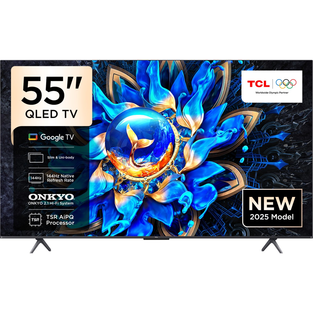 110001173407615.jpg TCL 55T8C 55" 139 Ekran Uydu Alıcılı 4K Ultra HD QLED Google TV - Görsel 1