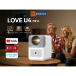 BYINTEK U4 Pro Akıllı Projeksiyon Cihazı 1080P Full HD - Android - Wifi - 450 ANSI Lumen