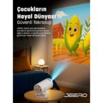 Jeero HY300PRO Multimedia Ultra Hd 1080 Pixel Android 12 Projeksiyon Cihazı (Türkçe Menü) - Görsel 2