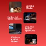 Harvox Apollon P1 Bataryalı Projeksiyon Cihazı Taşınabilir 4K Destekli 1080P Android Sistemli Projektör - Görsel 5