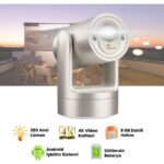 Harvox Apollon Hy7 Bataryalı Projeksiyon Cihazı Taşınabilir 4K Destekli 1080P Android Sistemli Projektör