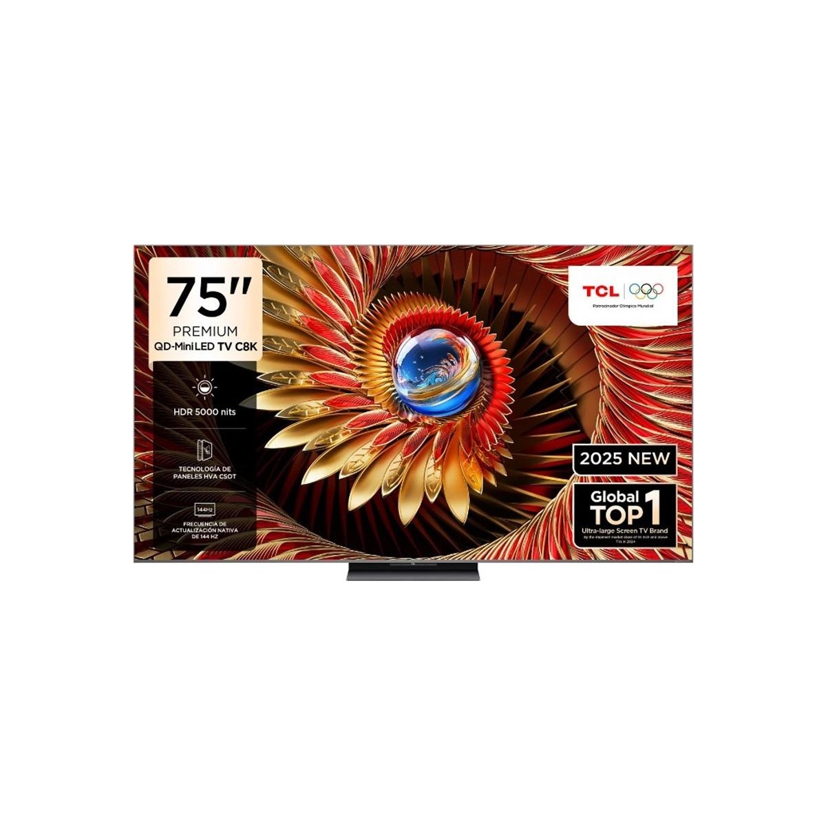 110001212220800.jpg TCL 75C8K 75'' 189 Ekran Uydu Alıcılı 4K Ultra HD Google QD MiniLED TV - Görsel 1