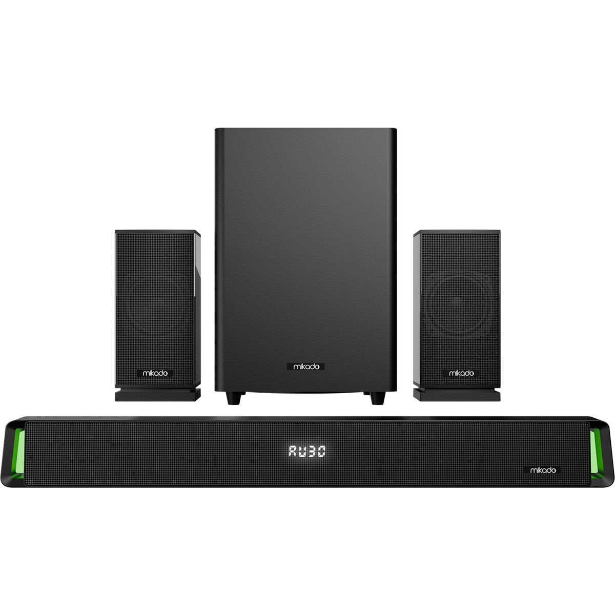 110001249811072.jpg Mikado MD-SBT35 Sonicbar Siyah 160W Rms Bt+Aux+Usb+Hdmı/optıcal Ev Sinema Soundbar Speaker - Görsel 1