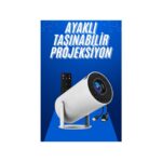 Taşınabilir Projeksiyon Ayaklı Projektör Android Uyumlu HDMI Girişli - F119K906-U30119 - Görsel 2