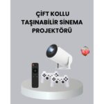 4K Wi-Fi 6 Projeksiyon Cihazı – 10.000+ Oyun Desteği Kablosuz Bağlantı ve Çok - EMY8503-8775