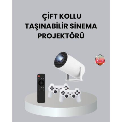 4K Wi-Fi 6 Projeksiyon Cihazı – 10.000+ Oyun Desteği Kablosuz Bağlantı ve Çok - EMY8503-8775