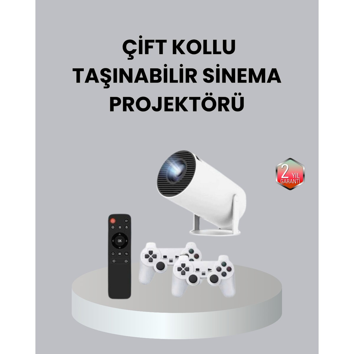 110001290960641.jpg 4K Wi-Fi 6 Projeksiyon Cihazı – 10.000+ Oyun Desteği Kablosuz Bağlantı ve Çok - EMY8503-8775 - Görsel 1