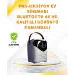 Ultra Hd Çözünürlüklü Taşınabilir Projektör – 1920X1080 Piksel Görüntü - EMY1436-3437