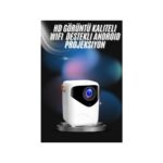 Marsilyan Projeksiyon Ev Sineması Bluetooth 4K Hd Kaliteli Görüntü Kumandalı - MCT5169-2451 - Görsel 2