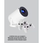 Taşınabilir Projeksiyon Cihazı 4K Destekli Wi-Fi Kablosuz Ekran Yansıtma - EMY8783-3988 - Görsel 5