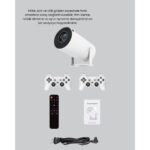 Projeksiyon Cihazı 4K Destekli Kablosuz Bağlantılı Bluetooth 5.0 - EMY2590-3058 - Görsel 3