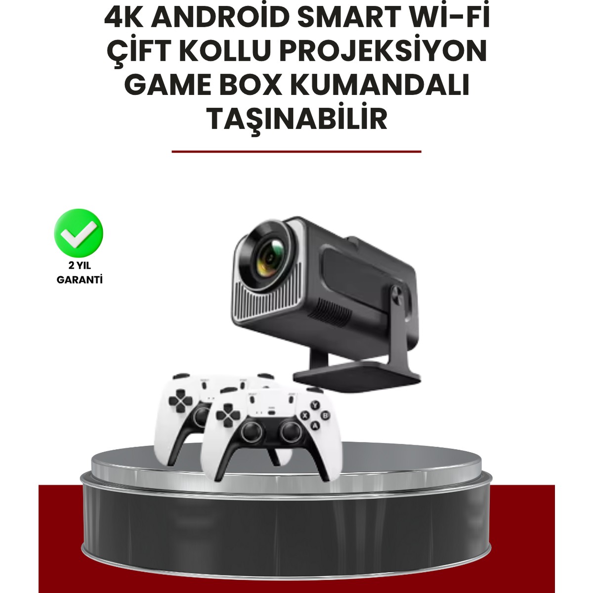 110001345154707.jpg Taşınabilir Full Hd Projektör - 1 GB Ram, 8 GB Hafıza - Görsel 1